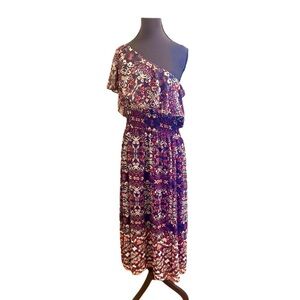 Vince Camuto One Shoulder Floral Dress , size 14